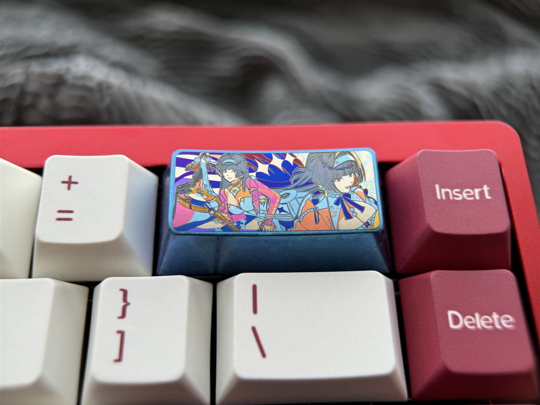 Zenless Zone Zero, Astra Yao, 2U stepped titanium alloy personalized keycaps, metal decorative anime keycaps
