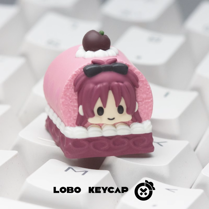 Puella Magi Madoka Magica, Cake Roll Theme Series, Personalized Resin Art Keycaps