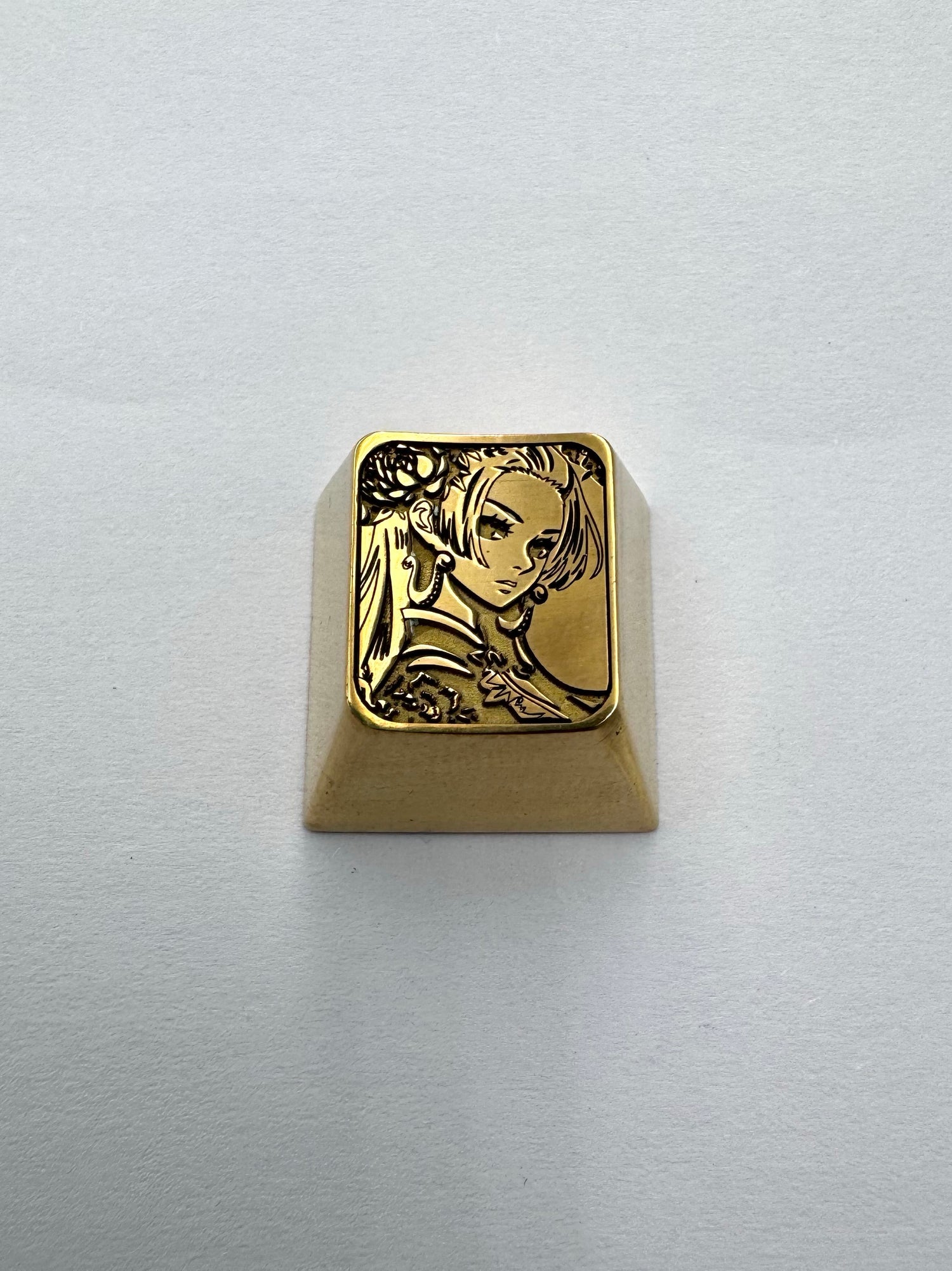 One Piece, brass personalized keycaps, metal keycaps around anime and game characters
