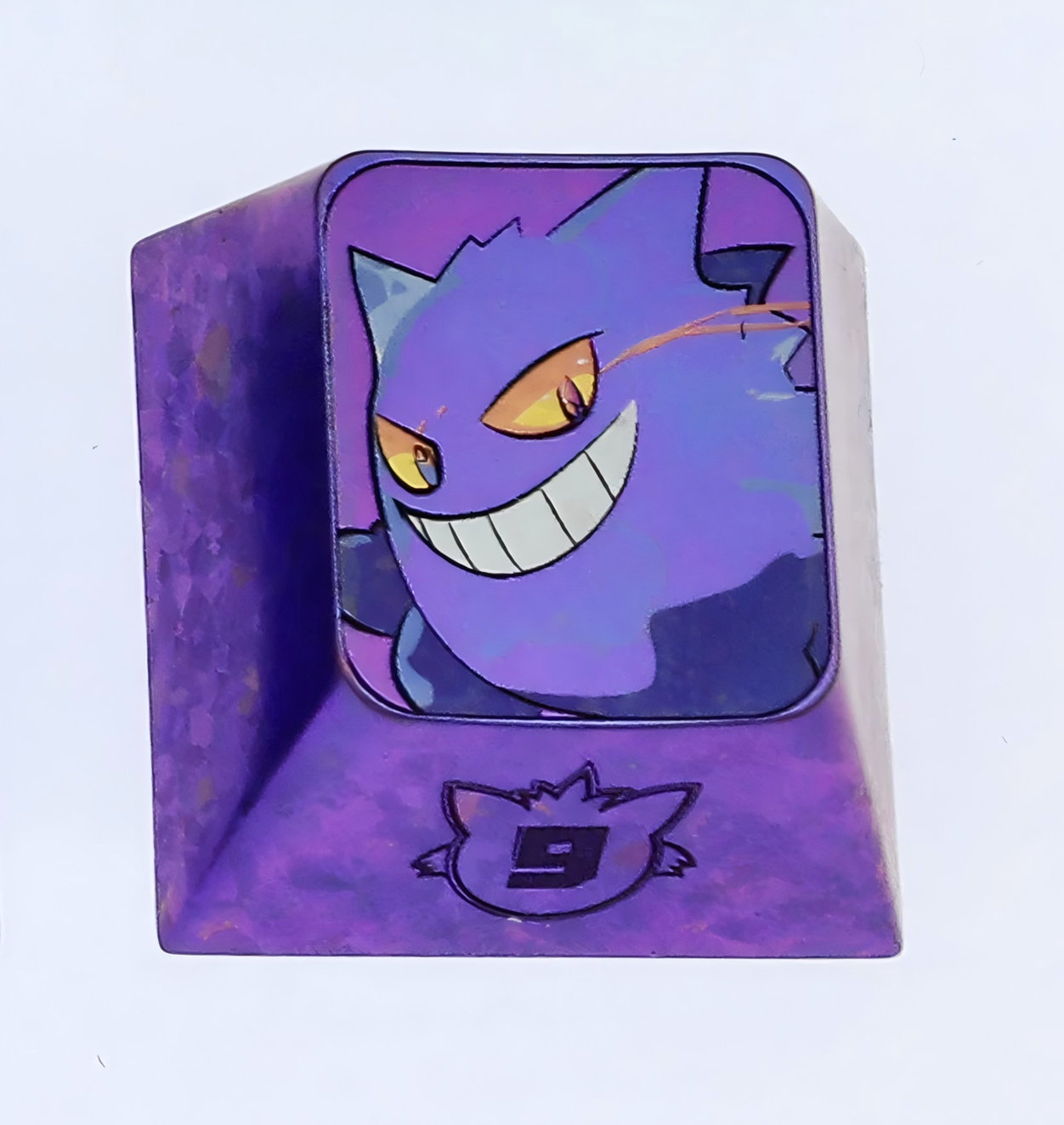 Pok é mon series titanium alloy carved 1U personalized keycaps, metal decorative keycaps, anime metal art keycaps