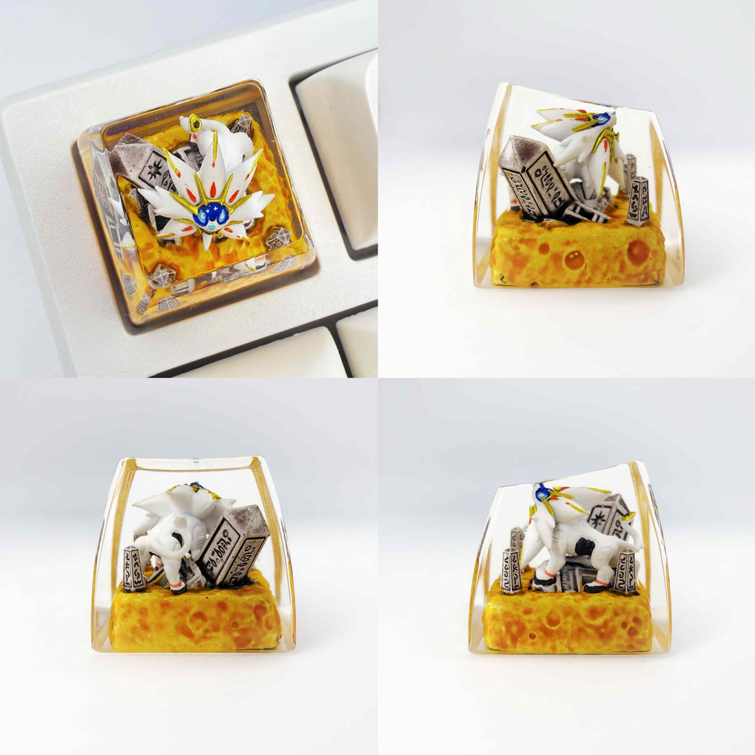 Pok é mon Mythical Beast Collection, Crystal Drops of Glue Material Artisankeycaps, Anime, Game, Culture, Creativity, Peripheral Decoration, Personalized Keycaps