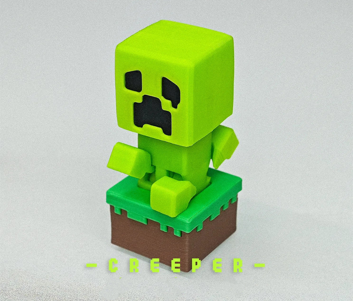 Minecraft, Creeper, press movable, 3D printed resin material, keycaps around anime and game characters