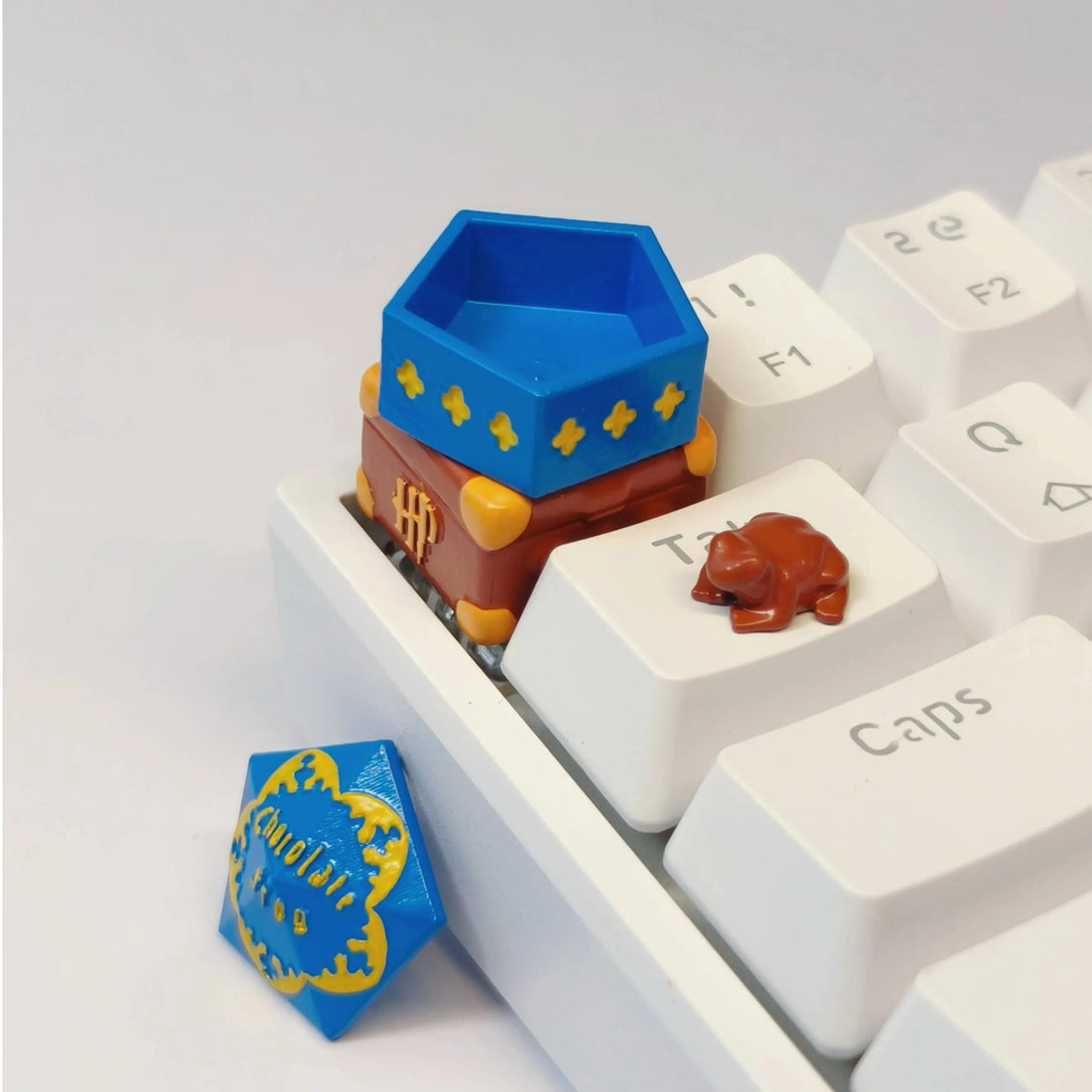 Harry Potter peripheral culture creative keycaps chocolate frog resin coating as colored keycaps mechanical keyboard decoration keycaps
