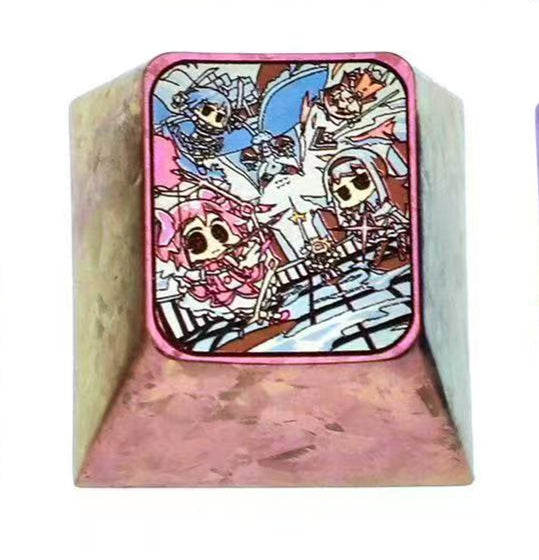 Puella Magi Madoka Magica,1U、1.25U、2.25U、6.25U、7U, Titanium alloy personalized keycaps