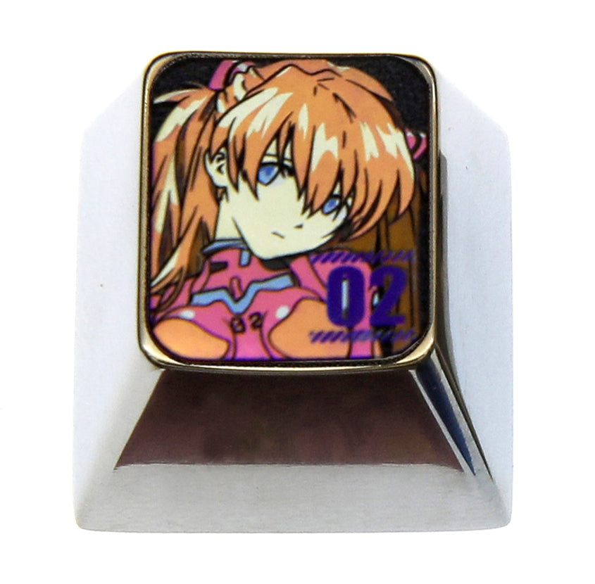 EVA, Number key series 1U titanium alloy personalized keycaps, metal keycaps around anime characters