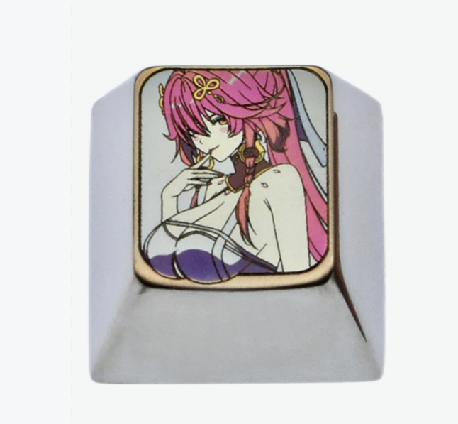 Wuthering Waves,Titanium alloy carved keycaps, personalized keycaps, anime game keycaps.