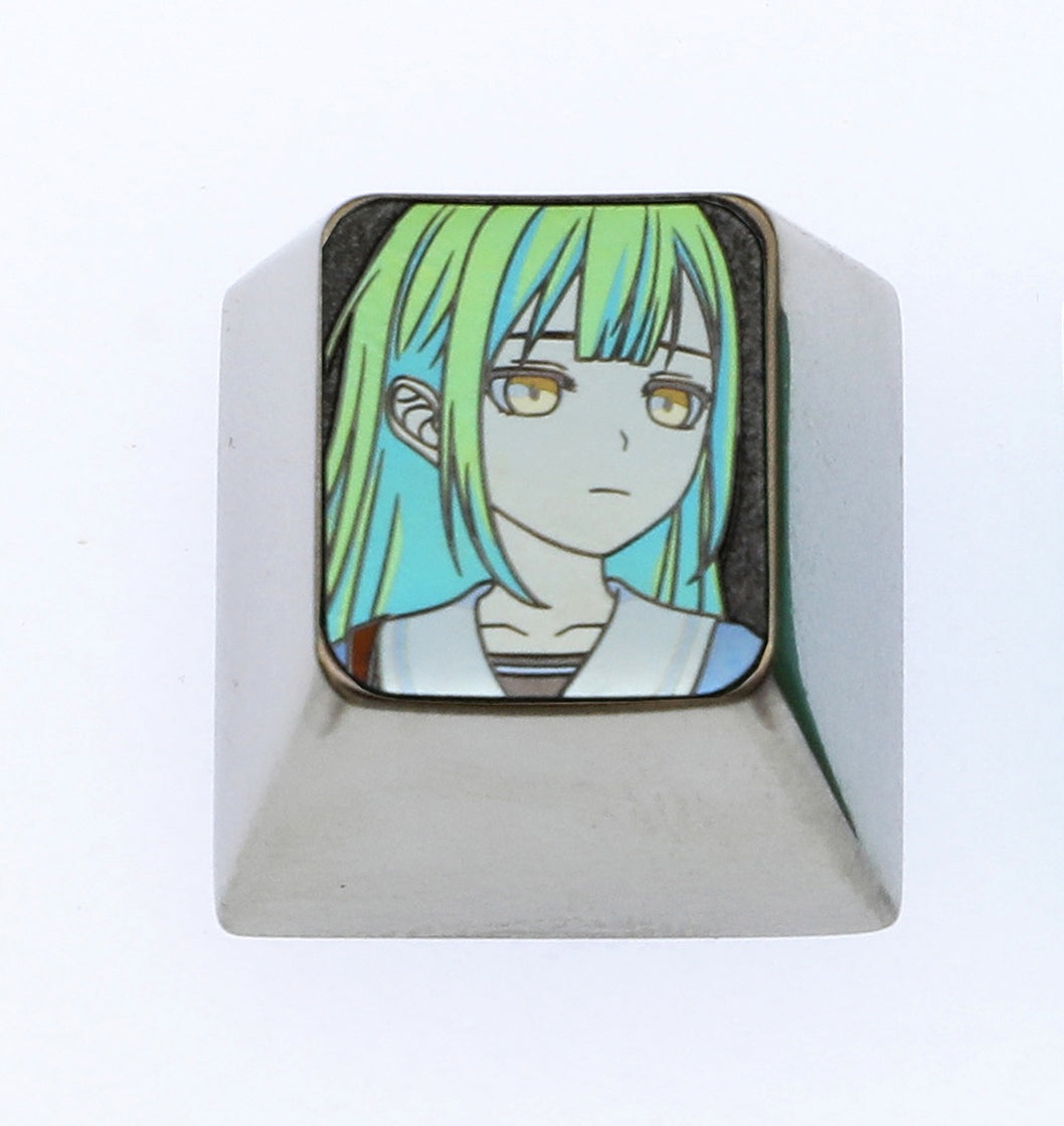 BanG Dream!, 1U titanium alloy personalized keycaps, metal decorative keycaps, keyboard art keycaps