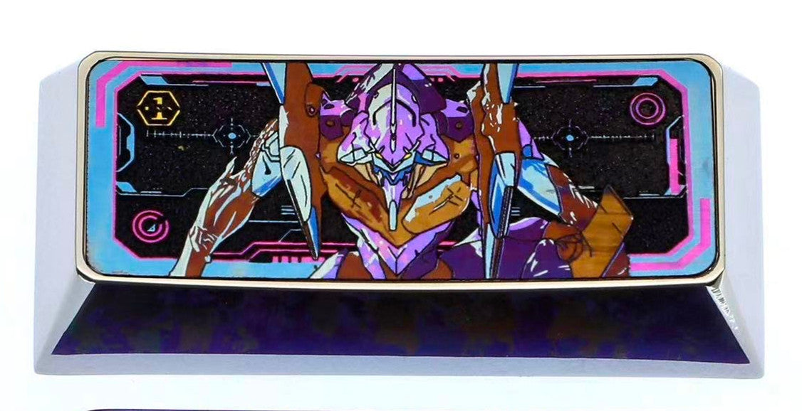 EVA, EVANGELION-01, 2.25U titanium alloy, personalized keycaps, cultural and creative keycaps for anime and gaming peripherals