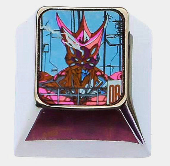 EVA, EVANGELION-01, EVANGELION-08 Production Model, 1U titanium alloy precision carved personalized keycaps