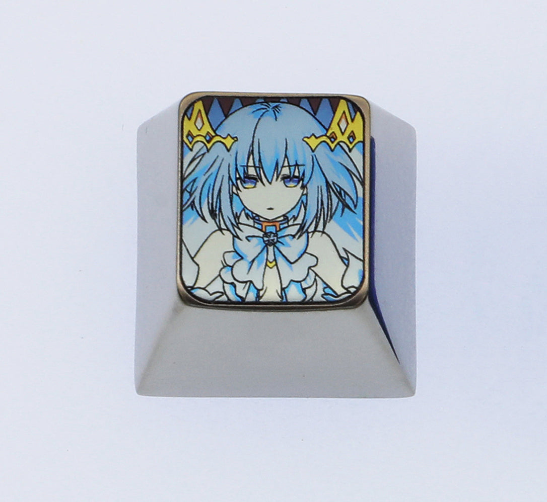 DATE A LIVE, Tobiichi Origami, titanium alloy personalized keycaps, decorative keycaps.