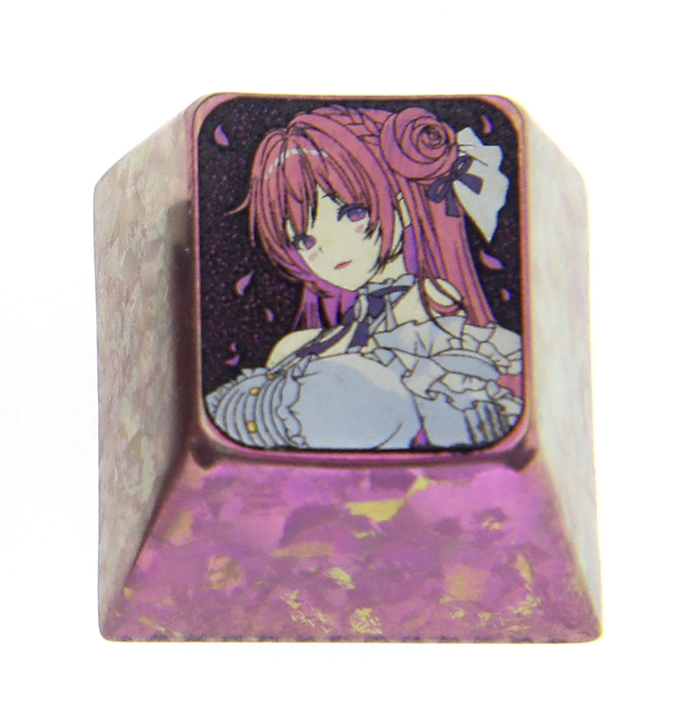 NIKKE The Gods of Victory, 1U titanium alloy personalized keycaps, metal carved keycaps for anime and game characters.