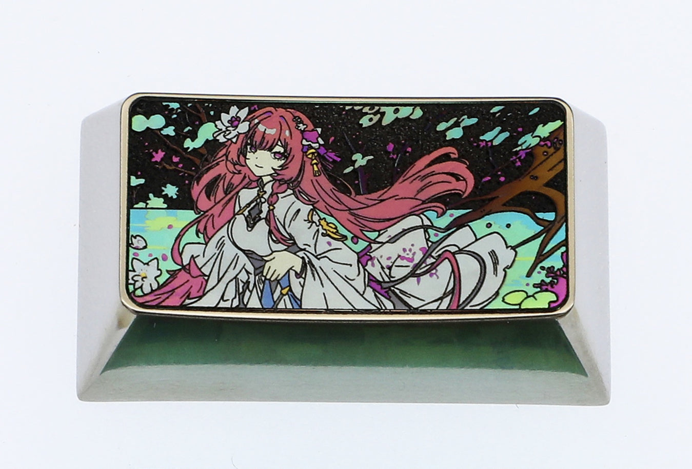 Honkai Impact 3, Elysia, 1.75U titanium alloy personalized keycaps, gaming keycaps