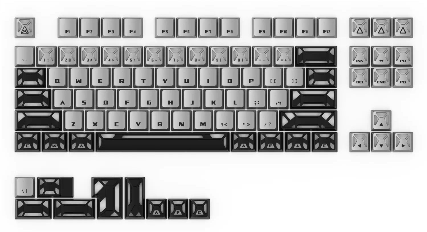 Aluminum alloy metal keycap N ²Neural Node, metal set personalized keycap