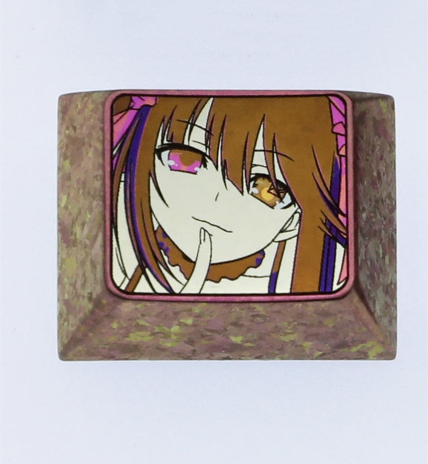 DATE A LIVE, Tokisaki Kurumi, titanium alloy carved personalized keycaps, decorative keycaps