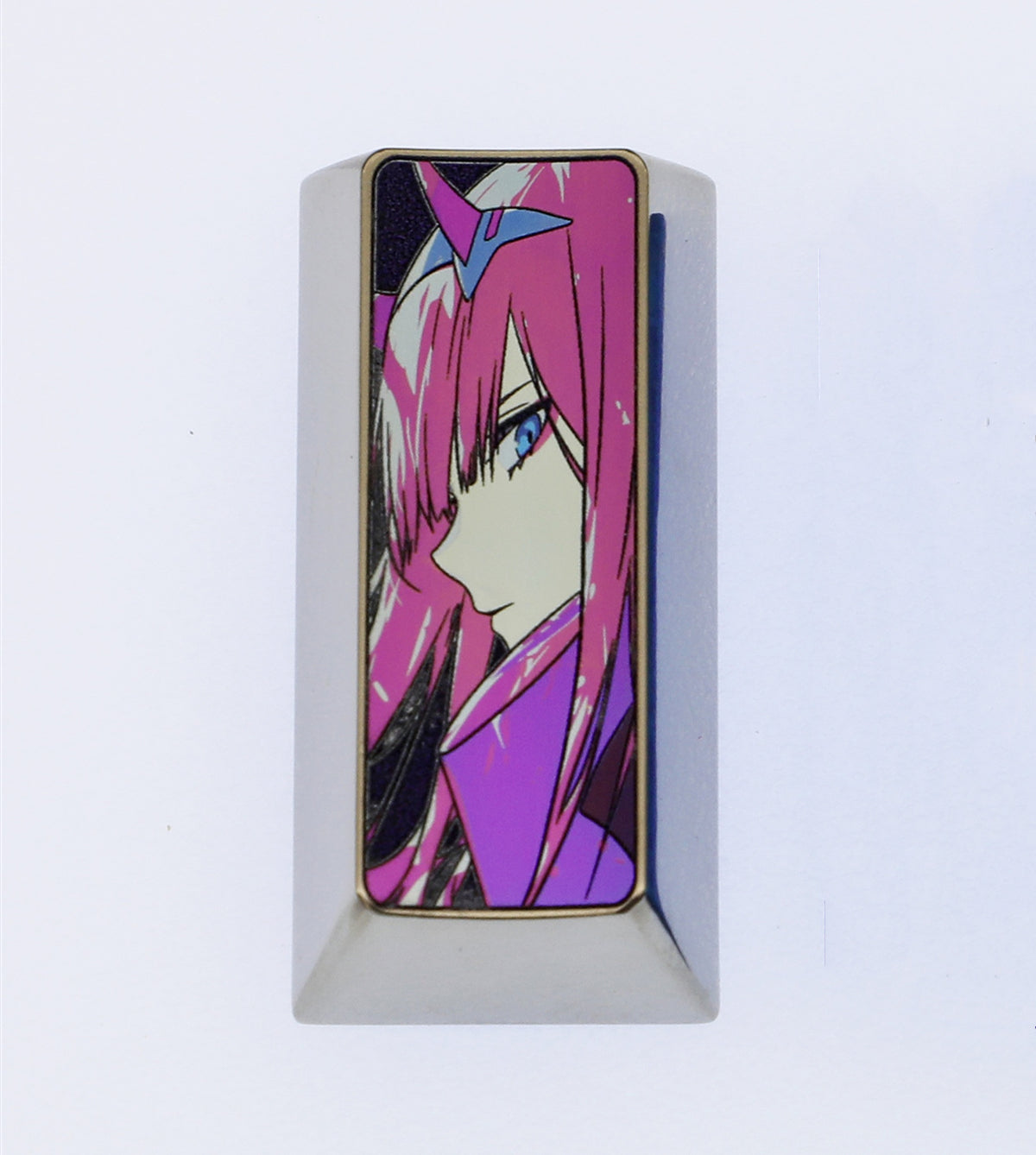 02 Vertical version enter (pad), titanium alloy carved keycaps, personalized keycaps, keyboard decorative keycaps