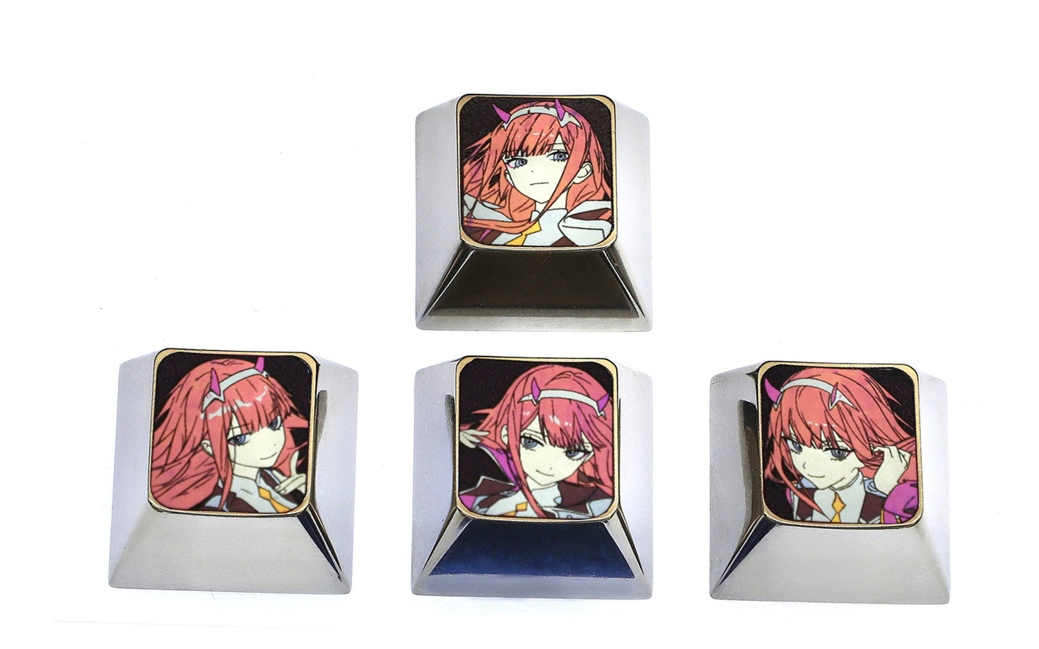DARLING in the FRANXX, 02. Directional key set titanium alloy personalized keycaps, anime character decorative keycaps