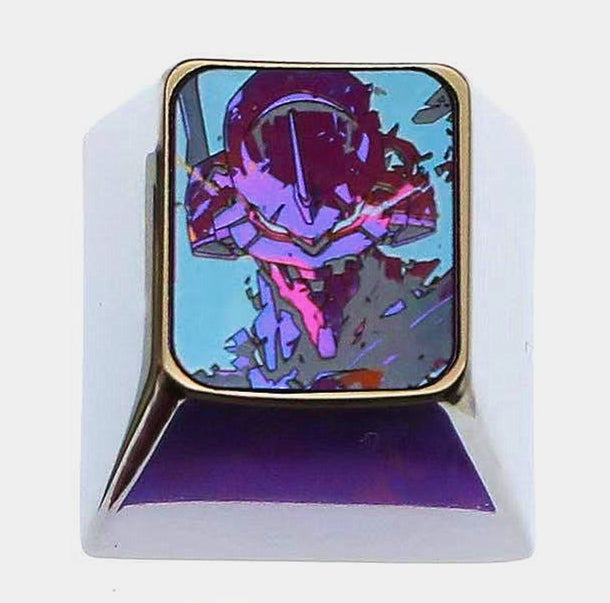 EVA, EVANGELION-01, EVANGELION-08 Production Model, 1U titanium alloy precision carved personalized keycaps