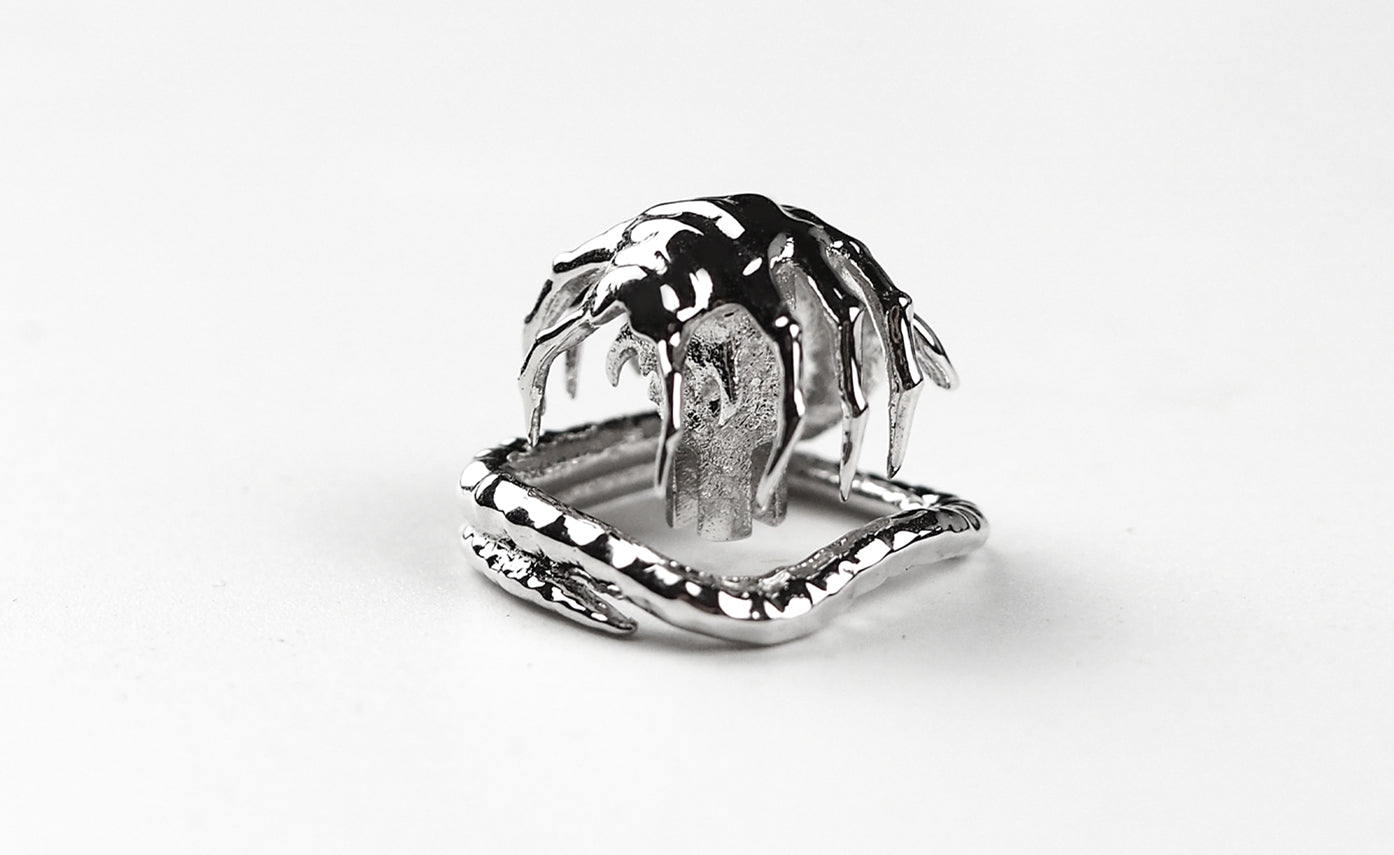 Alien, Facehugger design, 1U metal personalized keycap, metal jewelry craftsmanship for movie peripherals, artistic keycap.
