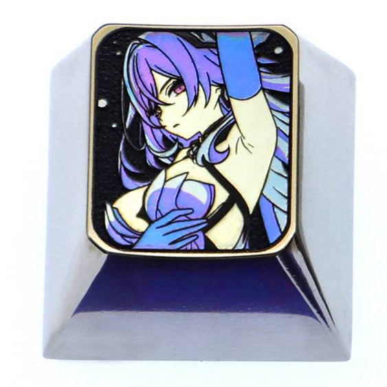 Skirk, 1U titanium alloy personalized keycaps, metal decorative keycaps around anime and game characters.