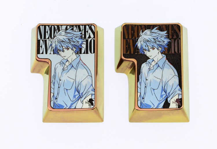 EVA,Nagisa Kaworu, Titanium alloy iso enter, anime personalized decorative keycaps