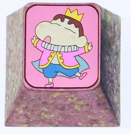 Crayon Shin chan Theme 1U Titanium Alloy Personalized Keycaps, Mechanical Keyboard Decorative Keycaps, Anime Game Creative Culture Peripheral Products Keycaps