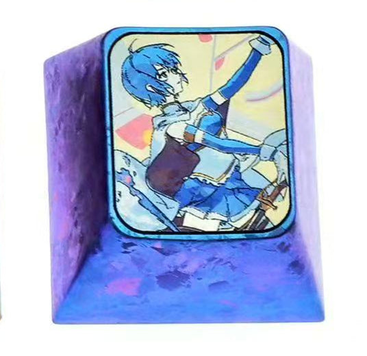 Puella Magi Madoka Magica,1U、1.25U、2.25U、6.25U、7U, Titanium alloy personalized keycaps