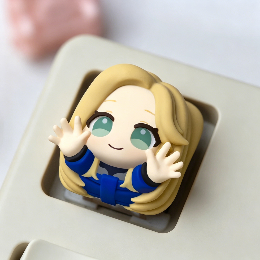 PRAGMATA themed series, multi-color resin molded personalized keycaps, game anime handmade decorative keycaps