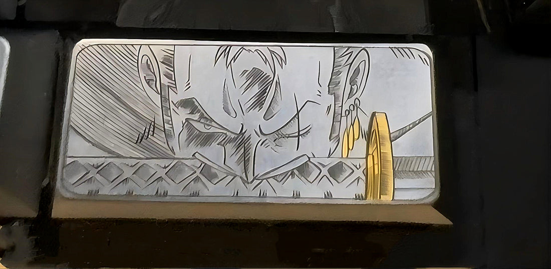 ONE PIECE,Roronoa Zoro,2.25U,Handmade titanium alloy carving