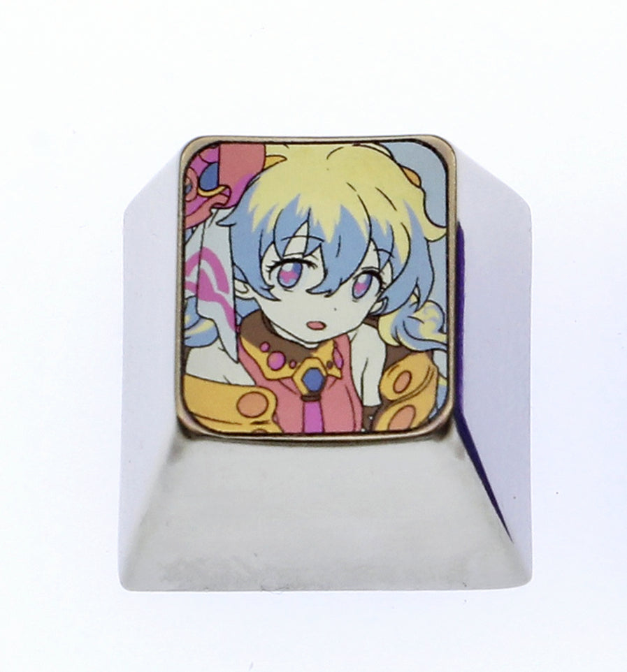 Nina Lindberg, 1U titanium alloy personalized keycap, metal decorative keycap, keyboard art keycap