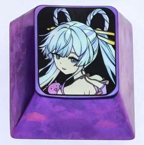 Cosmic Princess Kaguya! Theme, 1U titanium alloy personalized keycap, anime and game culture creative mechanical keyboard decoration keycap