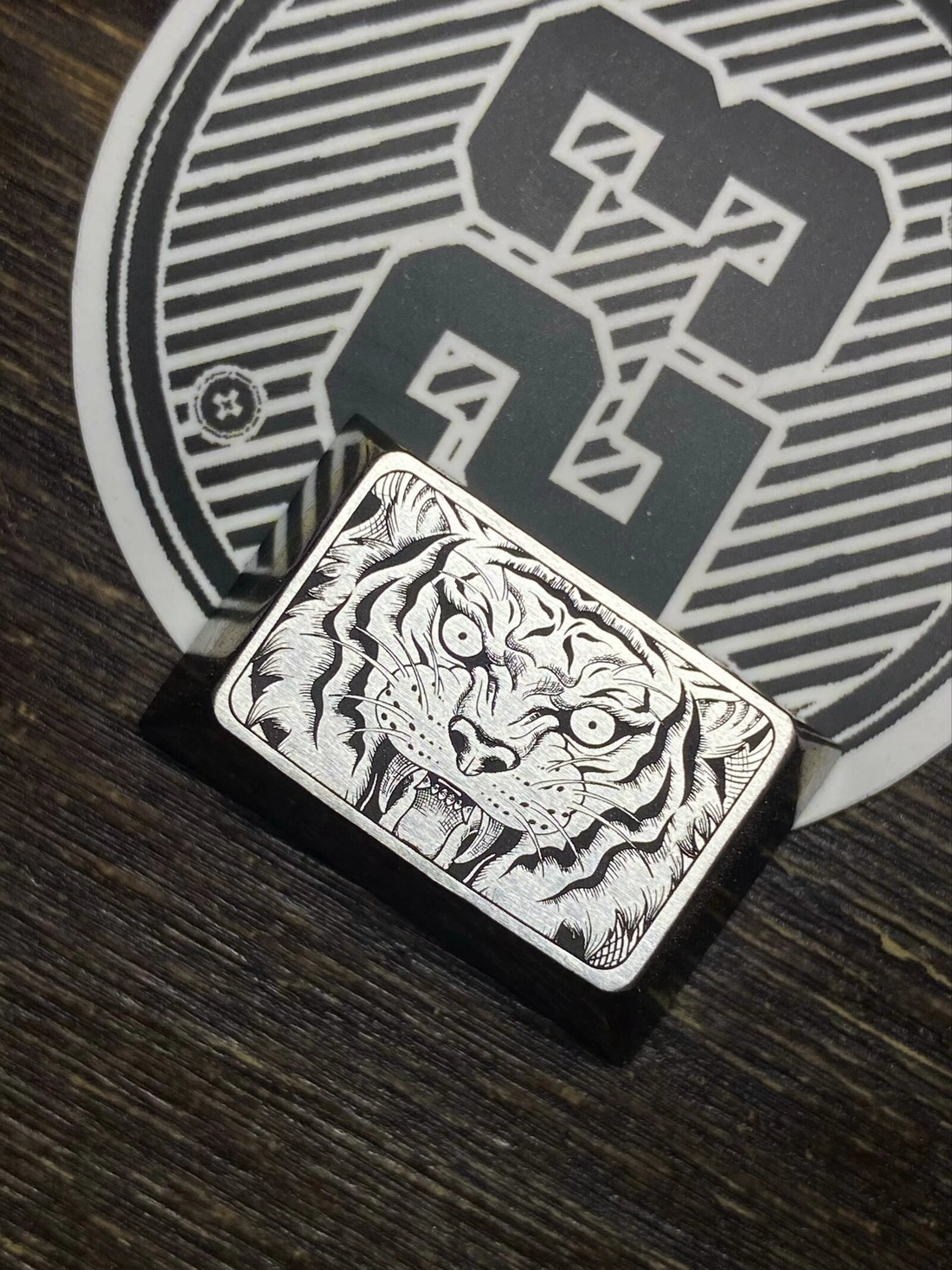 Tiger Head Titanium Alloy Precision Carving,1.5U Ctrl,Alt/TAB