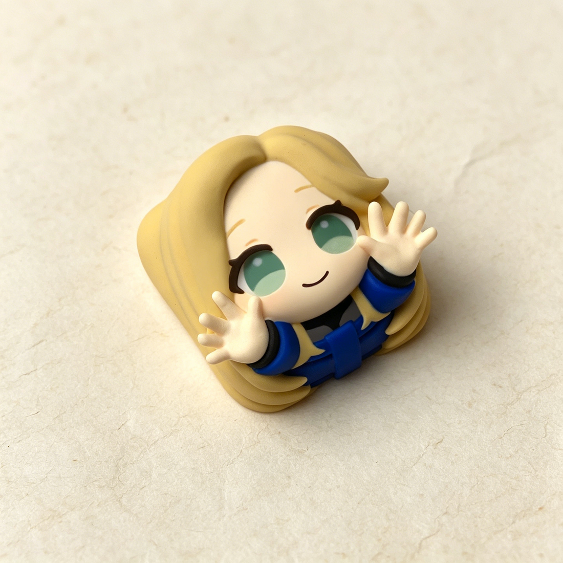 PRAGMATA themed series, multi-color resin molded personalized keycaps, game anime handmade decorative keycaps