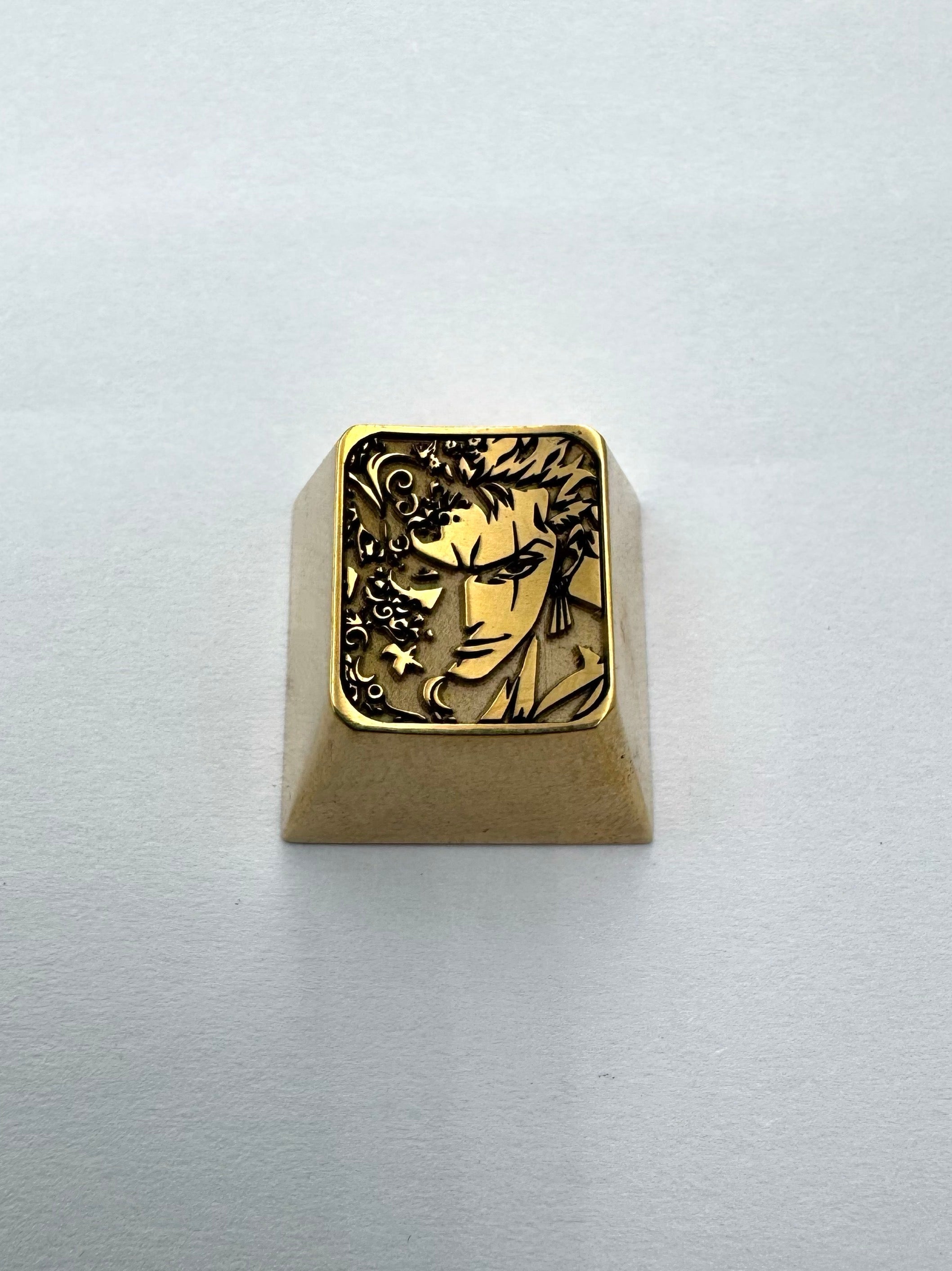 One Piece, brass personalized keycaps, metal keycaps around anime and game characters