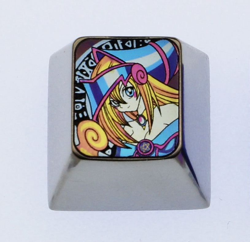 Dark Magician,Titanium alloy carved personalized keycaps, mechanical keyboard decorative keycaps