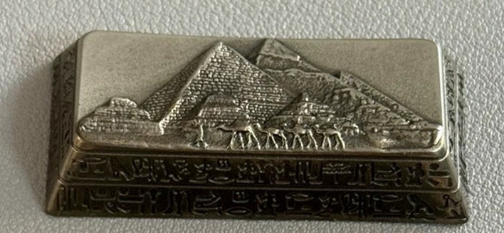 Ancient Egyptian pyramids antique antique bronze personalized keycaps, 2.25U return key cultural creative keycaps, mechanical keyboard art decorative keycaps