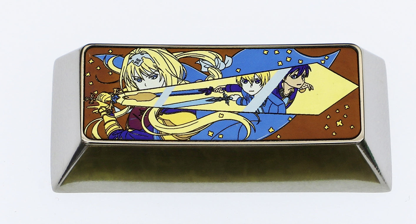 Sword Art Online, 2.25U titanium alloy carved personalized keycaps, keyboard decorative keycaps