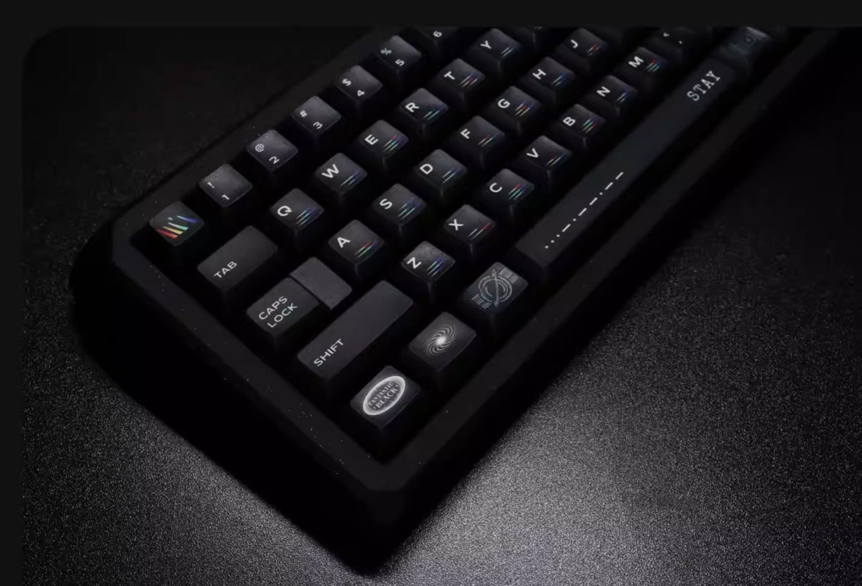 Original design, deep outer space, original high PBT material thermal sublimation process mechanical keyboard customized personalized keycap set