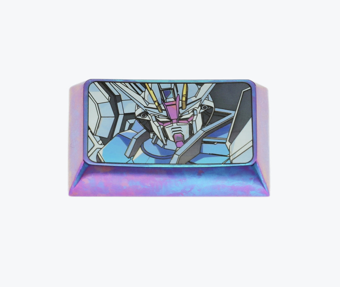 Mobile wrench, GUNDAM, titanium alloy precision carving, mechanical keyboard decorative keycaps.