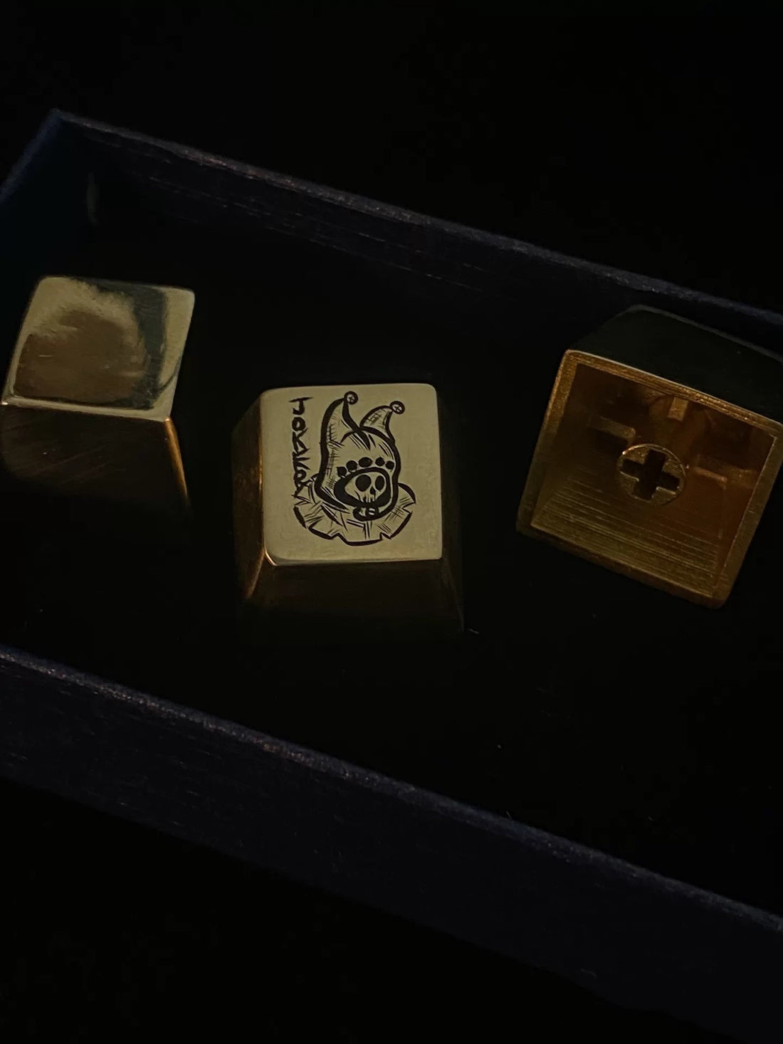 joker, Clown, Skeleton Clown, Metal Copper Hand Carved Keycaps, Mechanical Keyboard Personalized Keycaps.