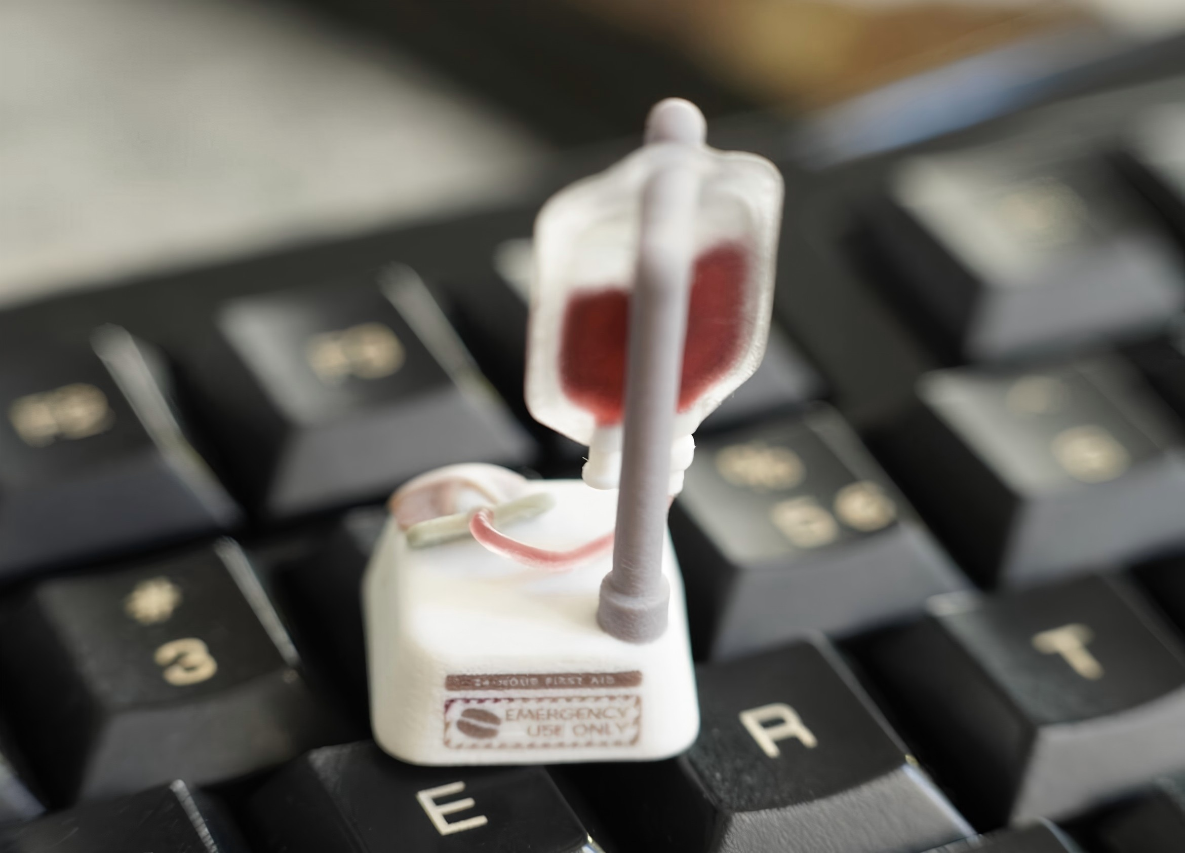 Healing coffee keycaps, resin personalized keycaps, handmade art keycaps, office coffee culture keycaps