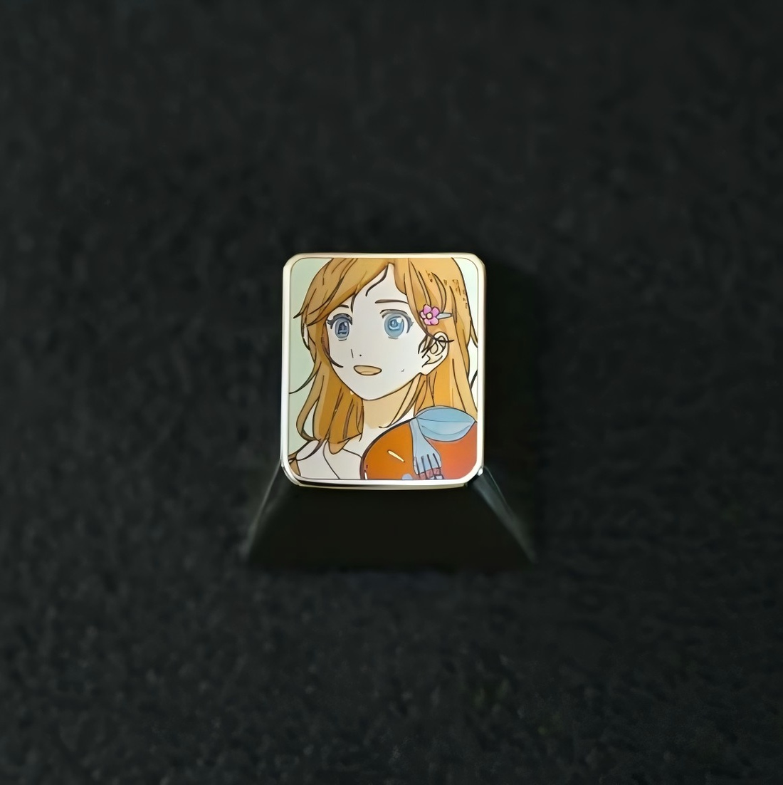 Miyazono Kaori, 1U titanium alloy personalized keycap, keyboard art decoration keycap