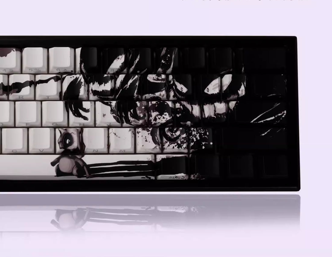 Ghost Shadow Gengar, PBT Material Set Personalized Keycaps, Mechanical Keyboard Decorative Keycaps.