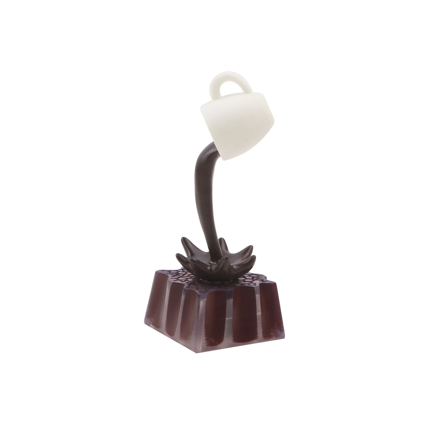 Flowing coffee personalized keycaps with transparent magnetic separation design and mechanical keycaps