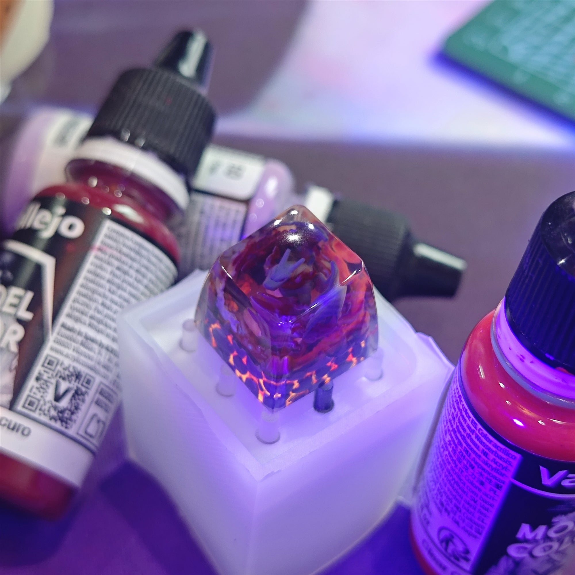 Pok é mon, Charizard,Crystal drops of glue,1U artisankeycaps, Cute keycaps around anime and games