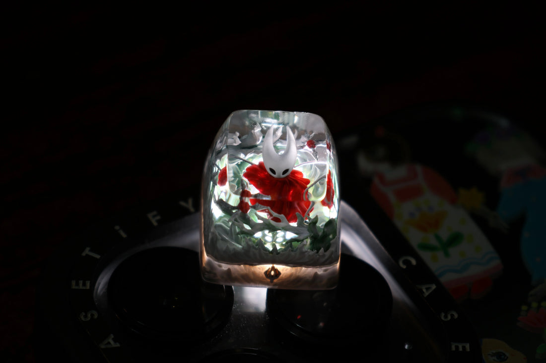Hollow Knight: Silksong, Crystal drops of glue material 1U personalized keycaps artisankeycaps, game peripheral creative keycaps