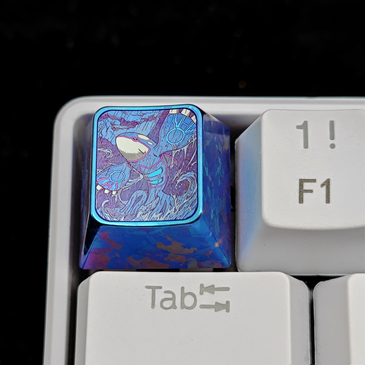 Pok é mon Theme Series Titanium Alloy Metal Personalized Keycaps, Anime Game Culture Creative Keycaps, Mechanical Keyboard Decorative Keycaps
