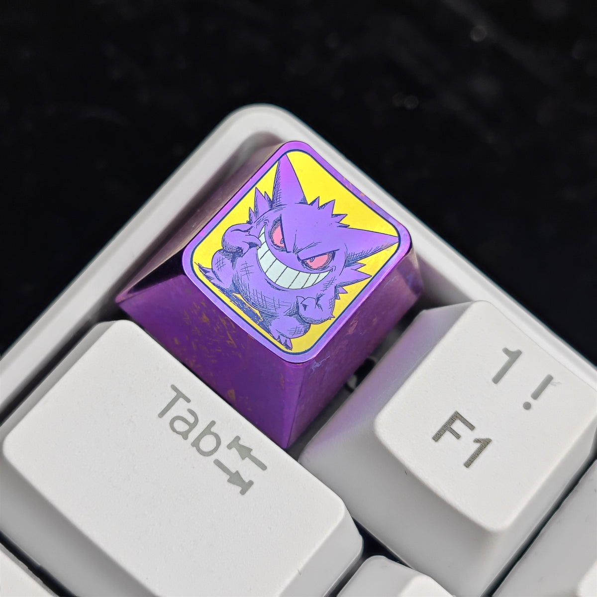 Pok é mon Theme Series Titanium Alloy Metal Personalized Keycaps, Anime Game Culture Creative Keycaps, Mechanical Keyboard Decorative Keycaps