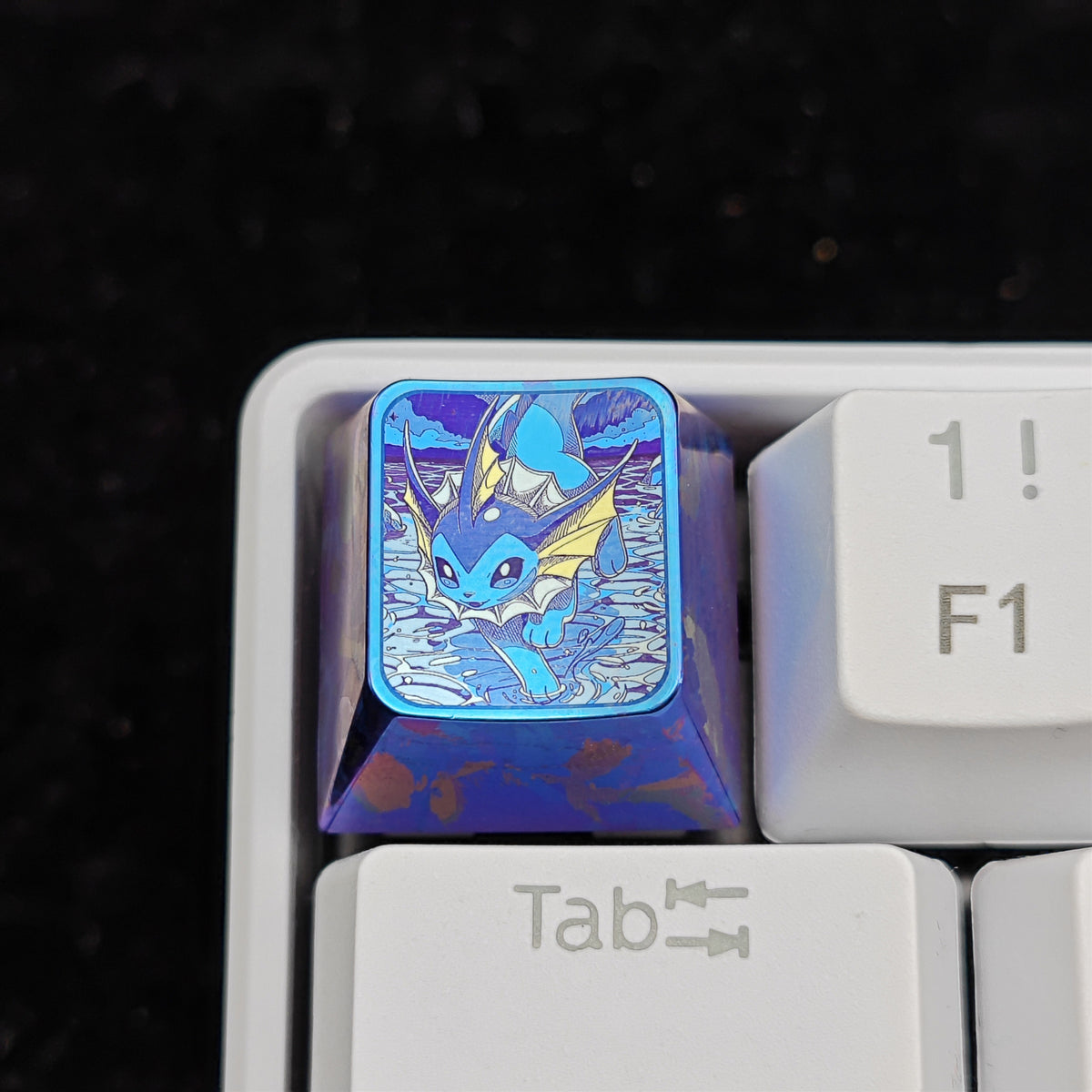 Pok é mon Theme Series Titanium Alloy Metal Personalized Keycaps, Anime Game Culture Creative Keycaps, Mechanical Keyboard Decorative Keycaps