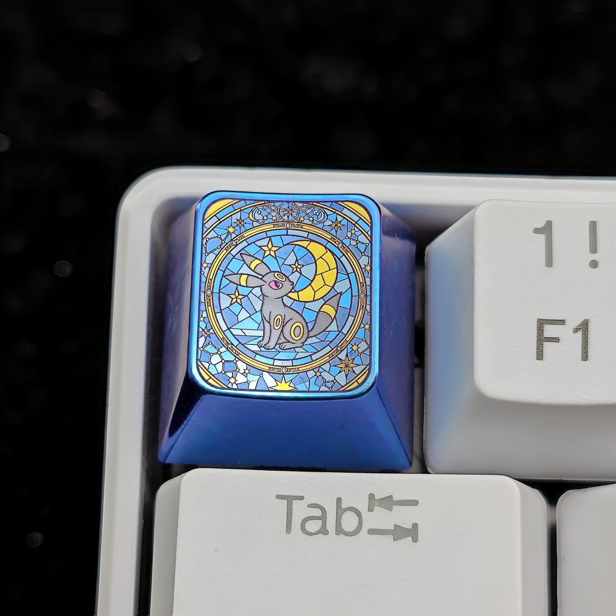 Pok é mon Theme Series Titanium Alloy Metal Personalized Keycaps, Anime Game Culture Creative Keycaps, Mechanical Keyboard Decorative Keycaps