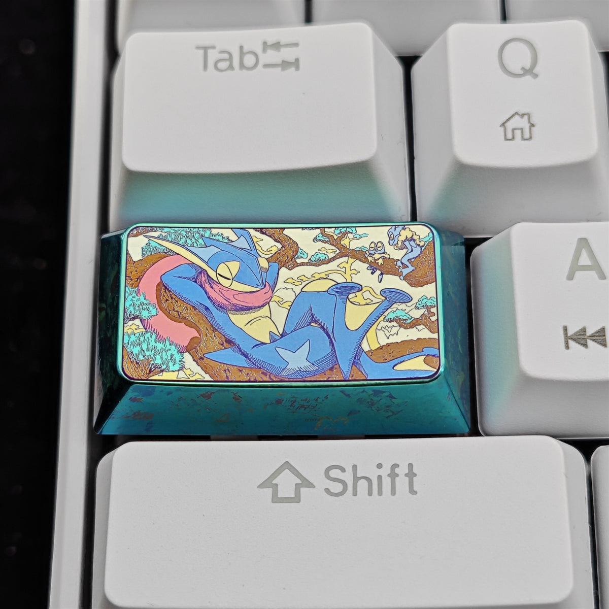 Pok é mon Theme Series Titanium Alloy Metal Personalized Keycaps, Anime Game Culture Creative Keycaps, Mechanical Keyboard Decorative Keycaps